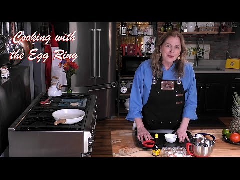 Use an egg ring to fry an egg even with sight loss.