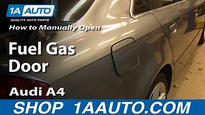 How To Manually Open Fuel Gas Door 2004-09 Audi A4