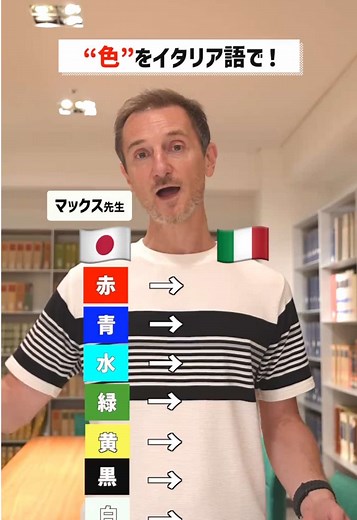 マックス先生によるイタリア語の色の学び