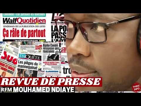 REVUE DE PRESSE RFM, REVUE DE PRESSE AUJOURD'HUI 22 04 2026