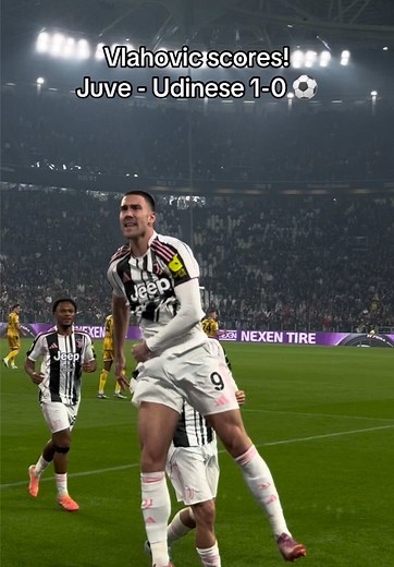 Vlahovic's Spectacular Goal Celebration for Juventus