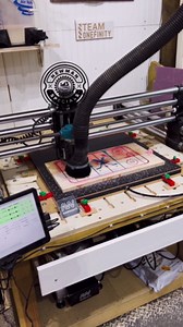 Vacuum table for Onefinity CNC decreases production time #cnc #workshop #cncmachine