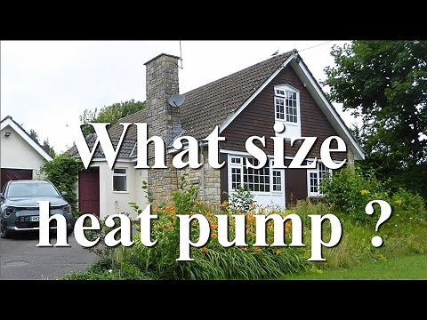 How to size a heat pump, using heat loss calculations.