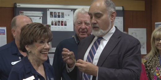 Bush Library & Museum volunteer reaches 8,500 hours working same shift for 27  years