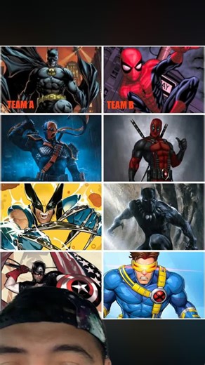 Team A vs Team B #comics #marvel #DC #teambattle #anime