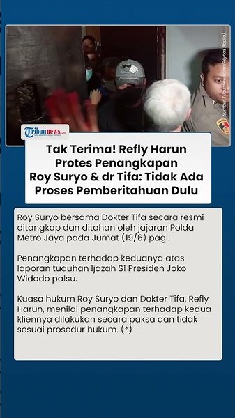Outraged! Refly Harun Protests the Arrest of Roy Suryo & Dr. Tifa: There Was No Prior Notification