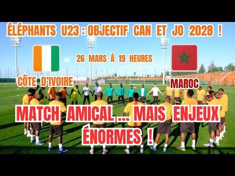 Ivory Coast vs Morocco U23: The decisive test for the Elephants' U23 team