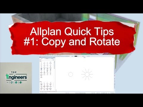 Allplan Quick Tips #1: Copy and Rotate