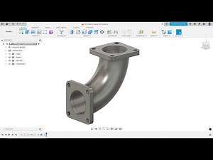 Pipe with Flange Design in Fusion 360