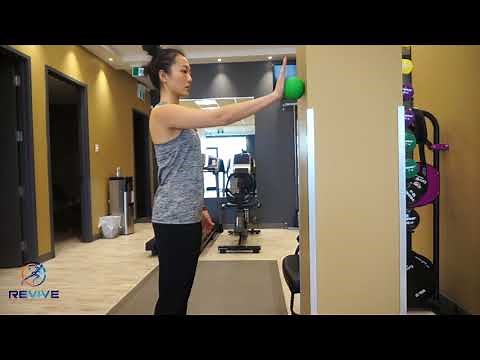 Shoulder Proprioceptive Exercise - Ball on the Wall