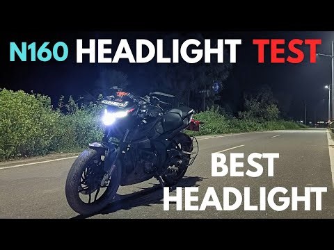 Pulsar N160 Headlight Test | pulsar n160 night visibility test #pulsarn160