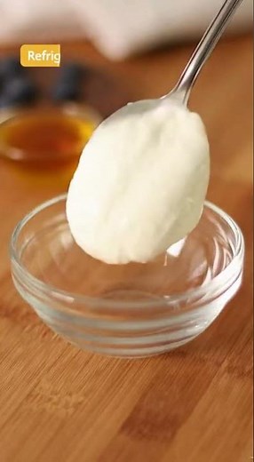 Yogur Griego Casero con 2 Ingredientes – Receta completa en la descripción #recetas #recetasfaciles