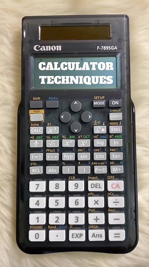 Calculator Techniques with PRC Approved Canon F-789SGA