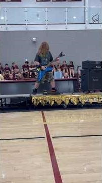 School talent show solo performance Eruption - Becoming - Creeping Death