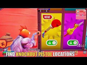 SUPER RED VS BLUE TYPICAL GAMER MAP FORTNITE - FIND KNOCKOUT PISTOL LOCATIONS