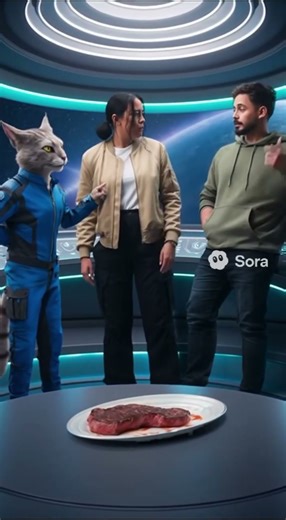 👽 “Who Knocked Over the Steak?!” — Alien Dinner Gone Wrong #funnyvideo #funny #shorts