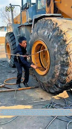 Heavy Construction Tire Repair Skills.