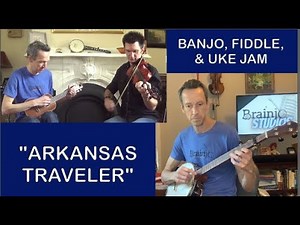 Clawhammer Banjo, Fiddle, and Uke jam: "Arkansas Traveler"