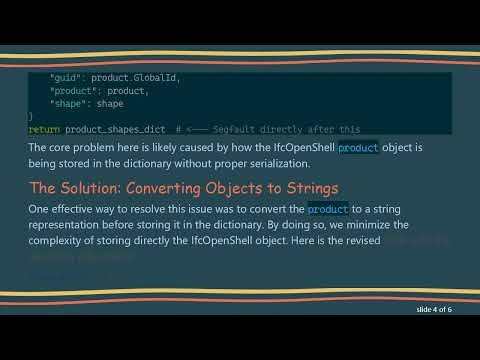 Resolving Segfault Issues When Extracting IfcProduct Shapes with IfcOpenShell