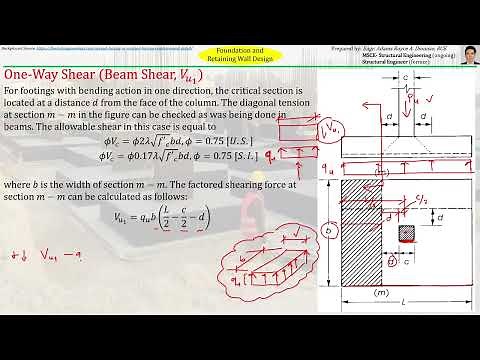 4 Foundation and Retaining Wall Design | One-way Shear | Two-way Shear | Flexural Strength
