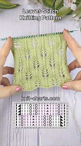 188K views · 1.7K reactions | Leaves Stitch Knitting Pattern #leafknit #knittingpatterns #strickanleitung #knit #knittinglovers #knittinglove | Free Knitting Patterns | Facebook