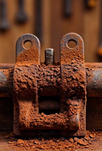 rust remove in door latch #rustcleaningspray #asmr #foryoupage