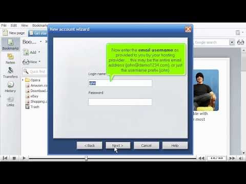 How to configure an email account in Opera - Configuring Email Tutorials