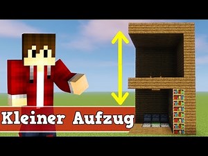 Minecraft kleiner Aufzug 1.11 und 1.12 | Minecraft kleiner Aufzug bauen deutsch