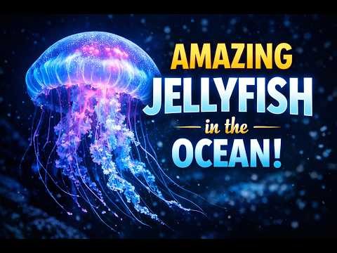 Amazing Jellyfish in the Ocean 🪼 | Beautiful Marine Life Video