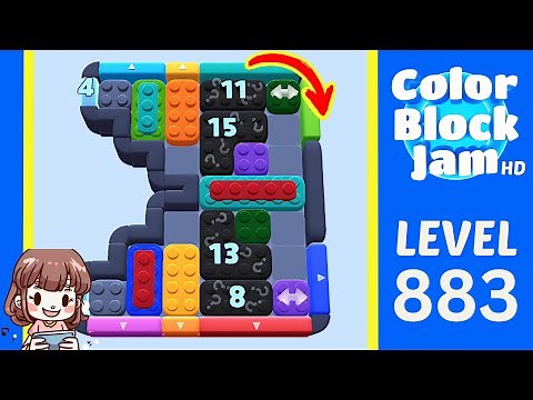 Color Block Jam Level 883 Solution Walkthrough