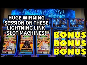 So many BONUSES On Lightning Dollar Link Slot Machines at WinStar Casino!