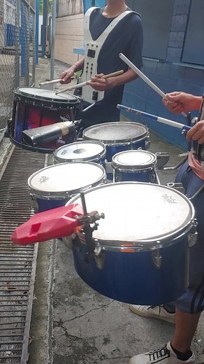 Slap Cadence - Marching Band Drumline Performance