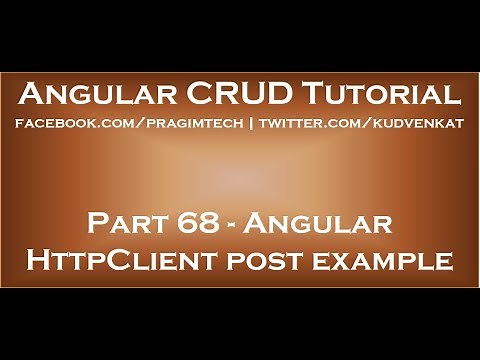 Angular httpclient post example