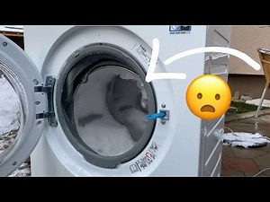 Stress test: Throwing SNOW during 1600rpm spin in AEG/Electrolux washing machine (JUMPING)