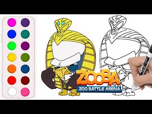 How to Draw and Color Sand Storm Steve from Zooba #Zooba #Steve @FKColoring ​
