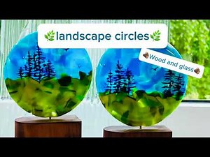 Fused Glass - Landscape Circles - part 1 #fusedglass
