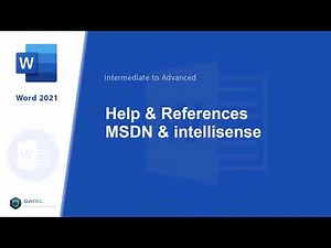 #138 - Help & References MSDN and Intellisense of VBE in Microsoft Word