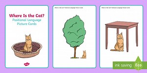 Where is the Cat? Positional Language Picture Cards