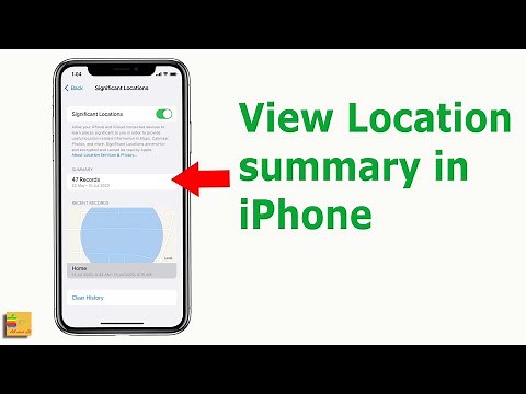 How to view significant locations summary on iOS 15 or above versions