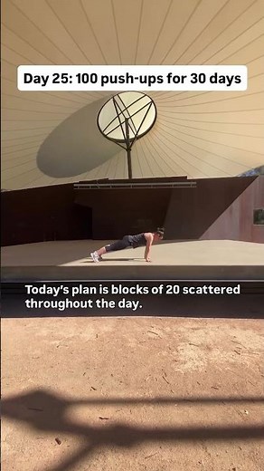 Day 25 Push-Ups | 5 Blocks Before the Heat 💪🌅 #pushups #fitness #challenge