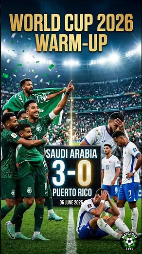 Saudi Arabia 3-0 Puerto Rico 🔥 | First Win Under Donis! | World Cup 2026 Warm-Up Highlights