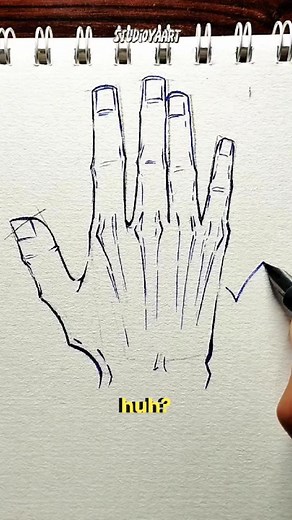 Hand Drawing Tutorial: How to Draw Realistic Fingers