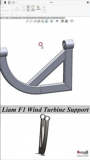 Solidworks Tutorial - Liam F1 Wind Turbine Support