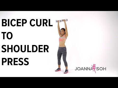 How to do Bicep Curl to Shoulder Press | Joanna Soh