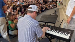 Had a blast doing some Gershwin on the street today for Lin-Manuel Miranda’s “Ham4Ham”. Thank you to the amazing crowd for putting up with that 90 degree heat and for showing up today. #GoodNightOscar #Ham4Ham | Sean Hayes