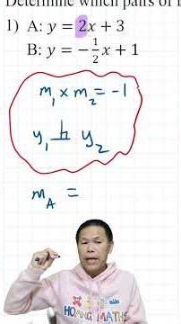 Equations of Perpendicular Lines: Part 1
