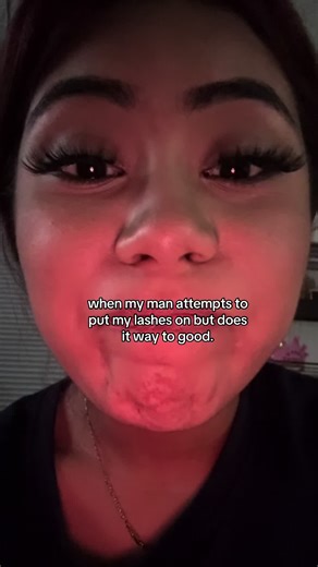 When My Man Applies My Lashes Too Perfectly
