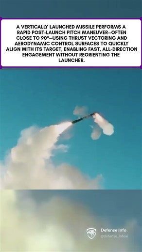 Missile launches vertically, then turns 90° mid-air