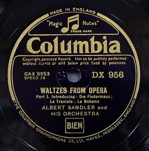 Albert Sandler And His Orchestra - Waltzes From Opera