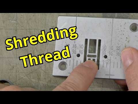 This is why your thread is getting shredded on your sewing machine